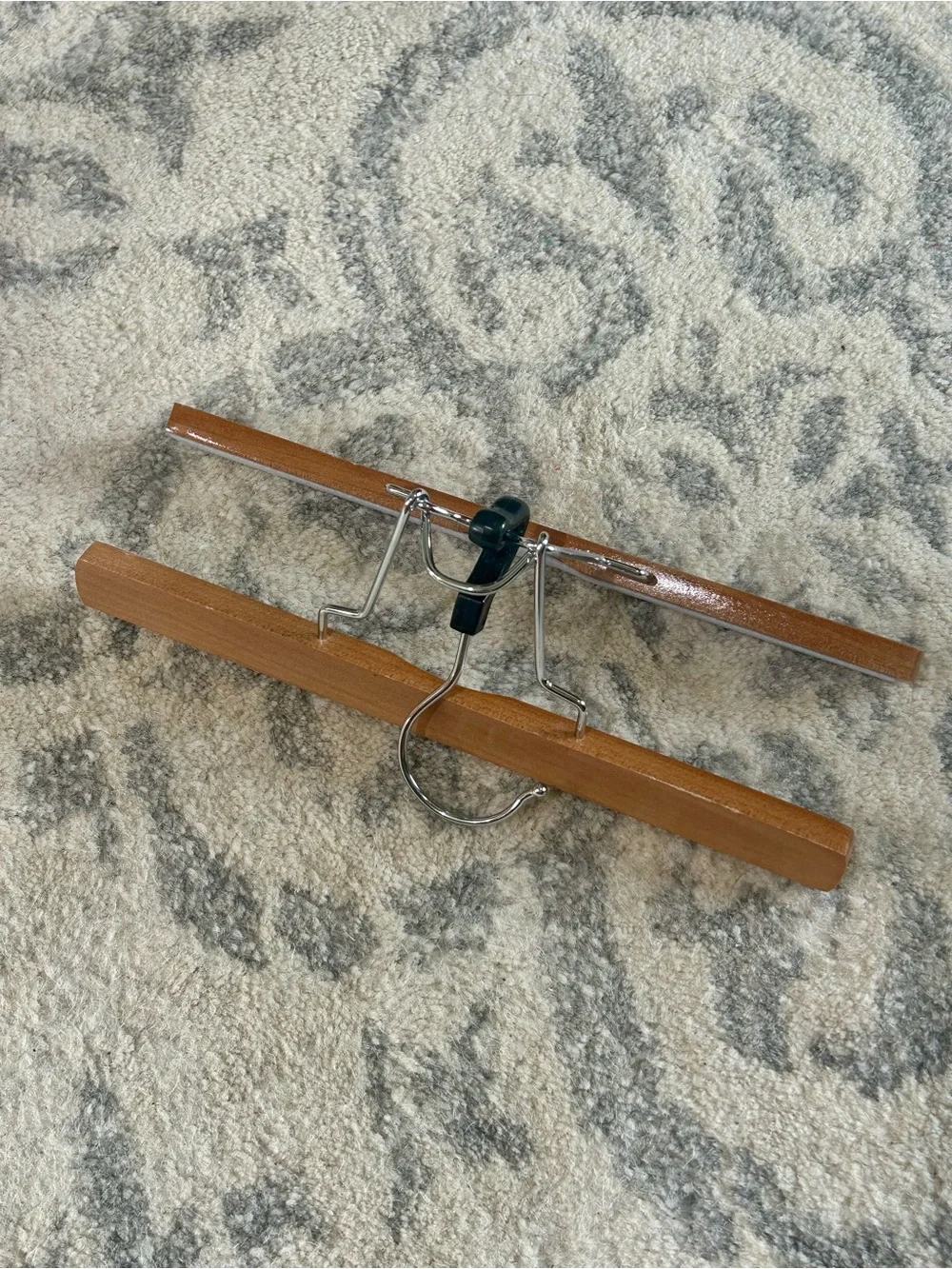 Vintage Inspired Wooden Pants Hangers Lot of 6 | Clamp Skirt Hangers